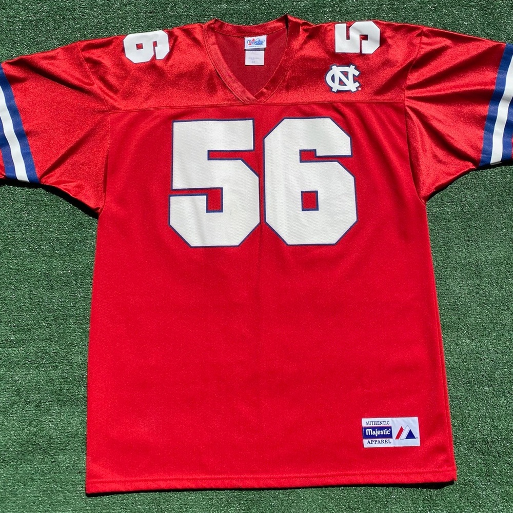 Vintage 90’s Majestic #56 Painted Football Jersey Men’s Size 2XL TALL USA Made